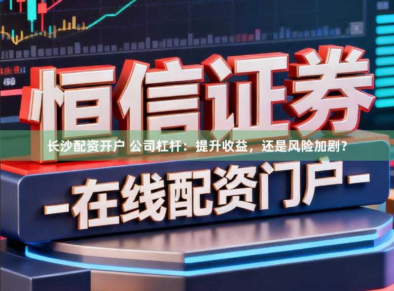 长沙配资开户 公司杠杆：提升收益，还是风险加剧？